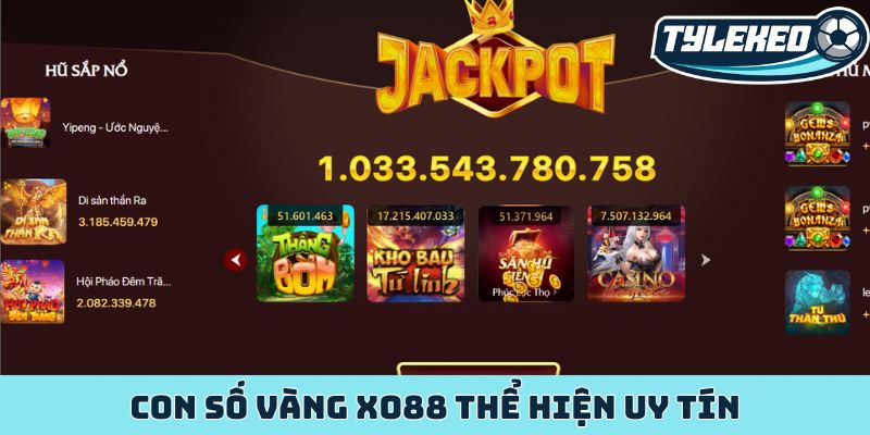 Con số vàng XO88 thể hiện uy tín