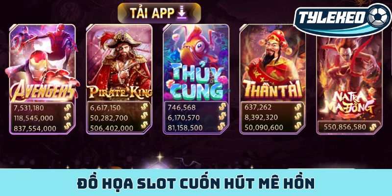 Đồ họa slot cuốn hút mê hồn