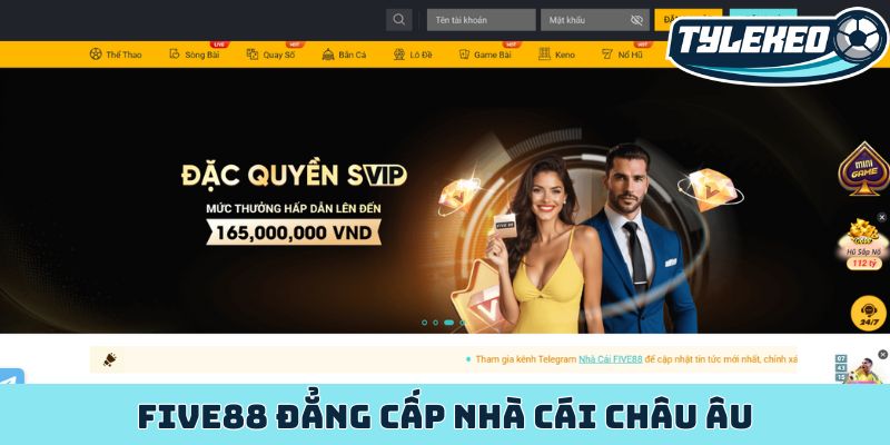 Five88 đẳng cấp nhà cái châu Âu