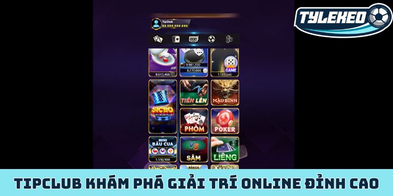 TIPCLUB - Cổng game giải trí online đỉnh cao ở Việt Nam 7 TIPCLUB