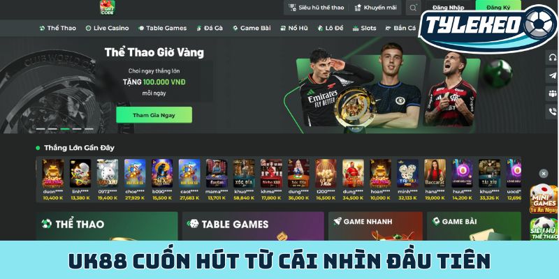 UK88 cuốn hút từ cái nhìn đầu tiên