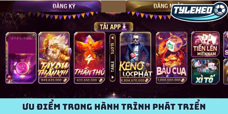 Ưu điểm trong hành trình phát triển