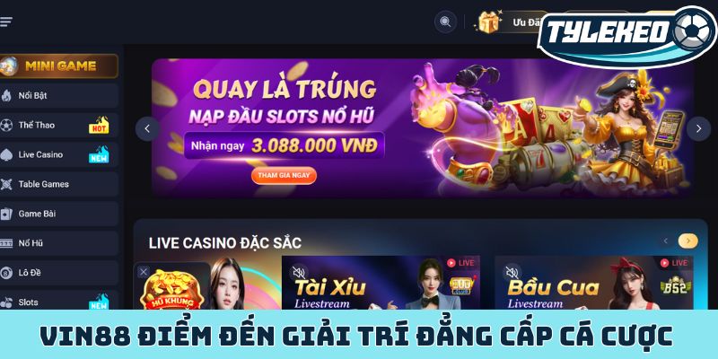 Vin88 - Điểm đến giải trí online đẳng cấp hàng đầu Châu Á 4 Vin88
