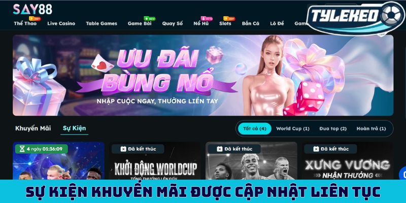 Review Say88 - Nhà cái uy tín, kho game siêu KHỦNG 3 Sự kiện ưu đãi, khuyến mãi được nhà cái cập nhật liên tục